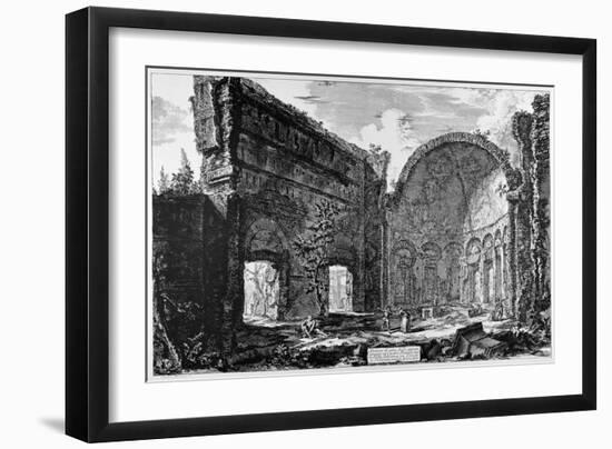 Tivoli, Hadrian's Villa, So-Called Hall of the Philosophers, C.1774-78-Giovanni Battista Piranesi-Framed Giclee Print