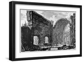 Tivoli, Hadrian's Villa, So-Called Hall of the Philosophers, C.1774-78-Giovanni Battista Piranesi-Framed Giclee Print