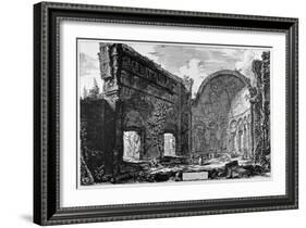 Tivoli, Hadrian's Villa, So-Called Hall of the Philosophers, C.1774-78-Giovanni Battista Piranesi-Framed Giclee Print