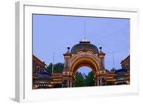 Tivoli, Main Entrance Early in the Evening, Copenhagen, Denmark, Scandinavia-Axel Schmies-Framed Photographic Print