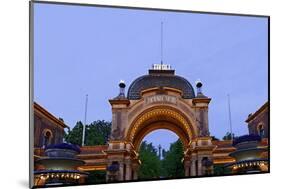 Tivoli, Main Entrance Early in the Evening, Copenhagen, Denmark, Scandinavia-Axel Schmies-Mounted Photographic Print