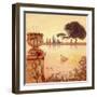 Tivoli Pond-Judy Mastrangelo-Framed Giclee Print