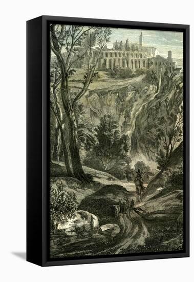 Tivoli Rome Italy 1848-null-Framed Stretched Canvas