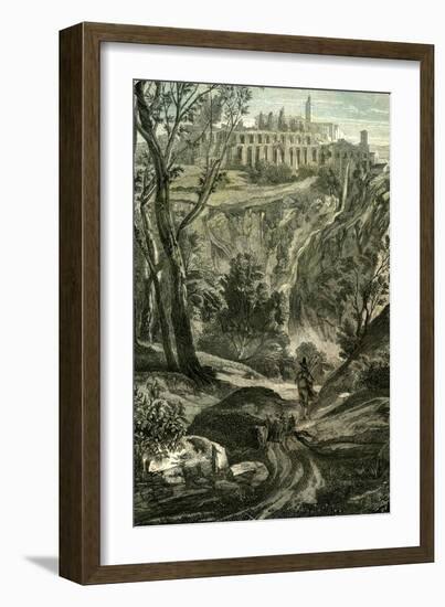 Tivoli Rome Italy 1848-null-Framed Giclee Print