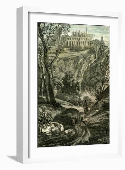 Tivoli Rome Italy 1848-null-Framed Giclee Print