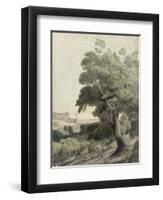 Tivoli, Showing Rome in the Distance, c.1781-Francis Towne-Framed Giclee Print