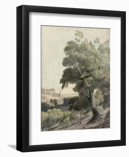 Tivoli, Showing Rome in the Distance, c.1781-Francis Towne-Framed Giclee Print