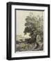 Tivoli, Showing Rome in the Distance, c.1781-Francis Towne-Framed Giclee Print
