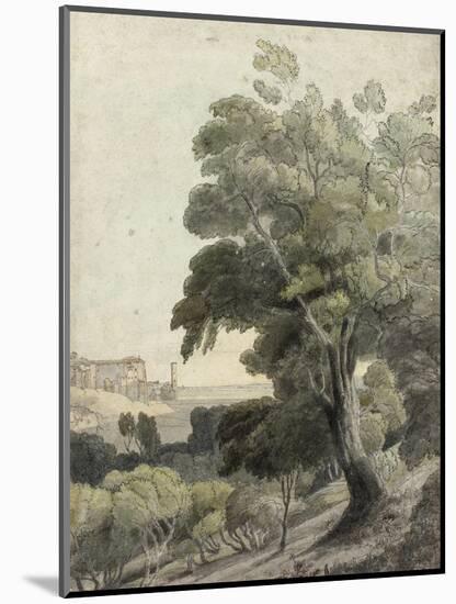 Tivoli, Showing Rome in the Distance, c.1781-Francis Towne-Mounted Giclee Print