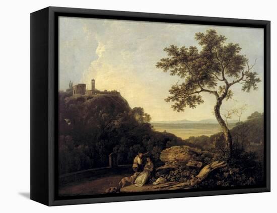 Tivoli; Temple of the Sibyl and the Campagna-Richard Wilson-Framed Stretched Canvas