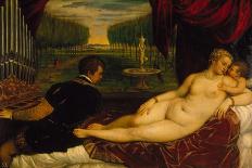 Diana and Aktaeon-Tizian Tiziano Vecellio-Stretched Canvas