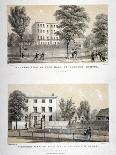Two Views of Wick Hall Collegiate School, Hackney, London, C1830-TJ Rawlins-Laminated Giclee Print