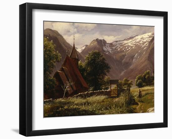 Tjugum Church, Balestrand, 1839-Thomas Fearnley-Framed Giclee Print