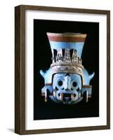 Tlaloc, Rain God, Vase, Aztec, Mexico-null-Framed Photographic Print