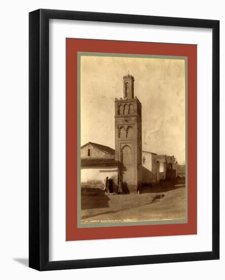 Tlemcen Djama Mosque Bab Zir, Algiers-Etienne & Louis Antonin Neurdein-Framed Giclee Print