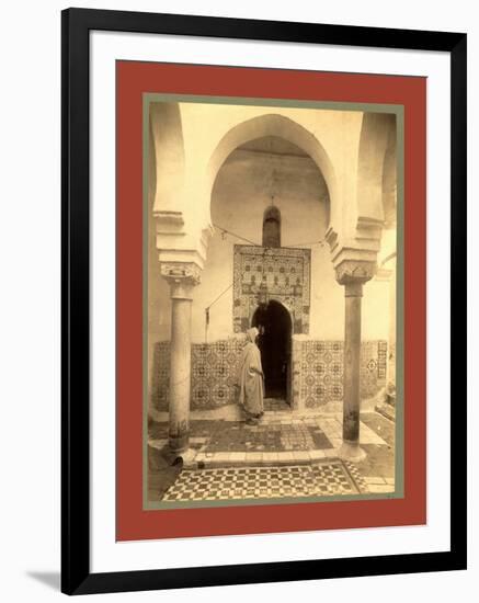 Tlemcen Interior Koubha of Sidi Bou Medina, Algiers-Etienne & Louis Antonin Neurdein-Framed Giclee Print