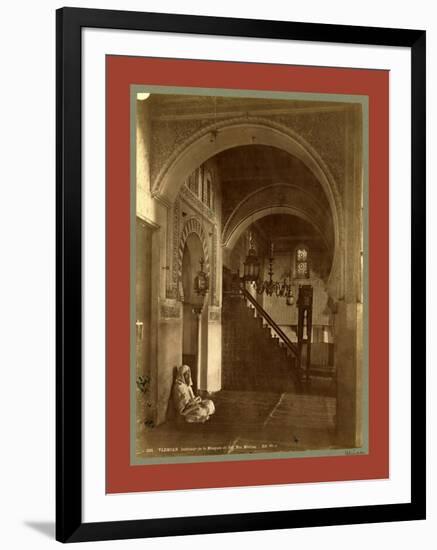 Tlemcen, Interior of the Mosque of Sidi Bou Medina, Algiers-Etienne & Louis Antonin Neurdein-Framed Giclee Print