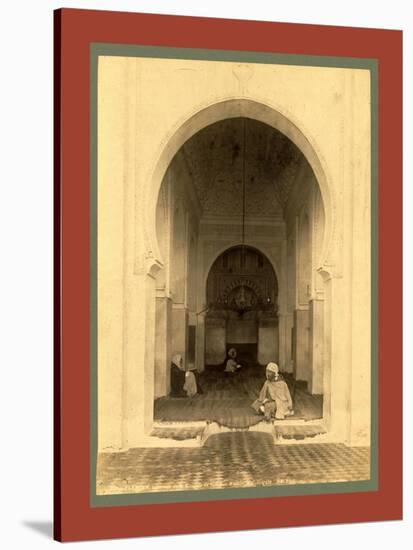 Tlemcen, Interior of the Mosque of Sidi Bou Medina Nave, Algiers-Etienne & Louis Antonin Neurdein-Stretched Canvas