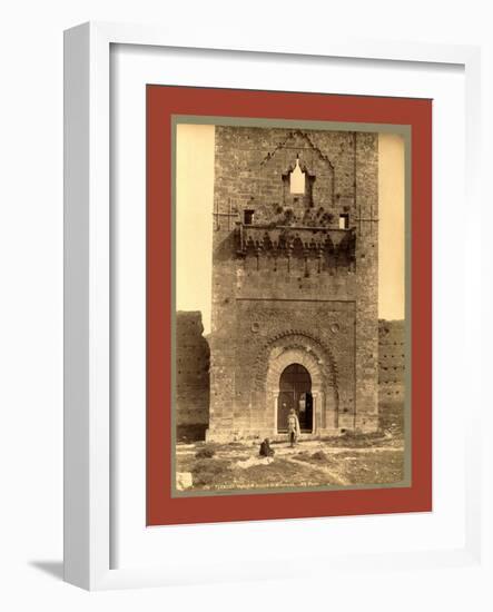 Tlemcen Portal Minaret Mansoura, Algiers-Etienne & Louis Antonin Neurdein-Framed Giclee Print