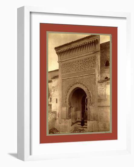 Tlemcen, Portal of the Mosque of Sidi Bou Medina, Algiers-Etienne & Louis Antonin Neurdein-Framed Giclee Print