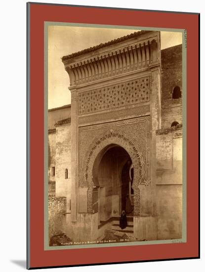 Tlemcen, Portal of the Mosque of Sidi Bou Medina, Algiers-Etienne & Louis Antonin Neurdein-Mounted Giclee Print