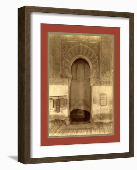 Tlemcen, the Madrasa Mihrab, Djama Abd Al-Kassem, Algiers-Etienne & Louis Antonin Neurdein-Framed Giclee Print