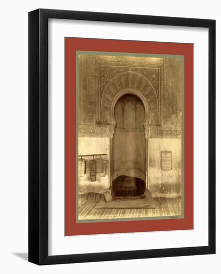 Tlemcen, the Madrasa Mihrab, Djama Abd Al-Kassem, Algiers-Etienne & Louis Antonin Neurdein-Framed Giclee Print