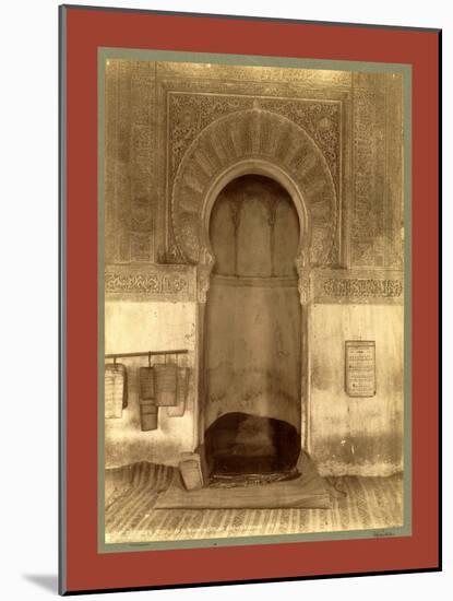 Tlemcen, the Madrasa Mihrab, Djama Abd Al-Kassem, Algiers-Etienne & Louis Antonin Neurdein-Mounted Giclee Print
