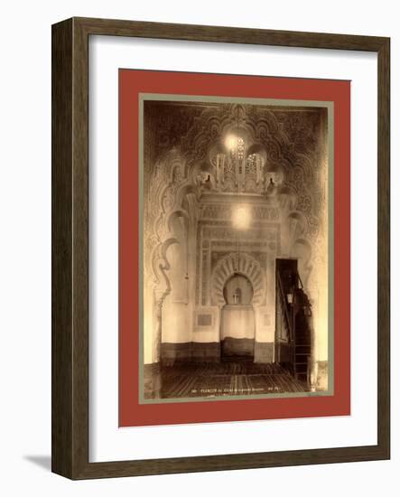 Tlemcen, the Mihrab of the Great Mosque in Algiers-Etienne & Louis Antonin Neurdein-Framed Giclee Print