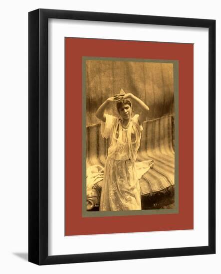 Tlemcen, Young Moorish Woman-Etienne & Louis Antonin Neurdein-Framed Giclee Print