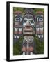 Tlingit Chief Johnson Totem Pole, Ketchikan, Alaska, United States of America, North America-Richard Maschmeyer-Framed Photographic Print