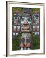 Tlingit Chief Johnson Totem Pole, Ketchikan, Alaska, United States of America, North America-Richard Maschmeyer-Framed Photographic Print