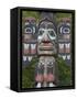 Tlingit Chief Johnson Totem Pole, Ketchikan, Alaska, United States of America, North America-Richard Maschmeyer-Framed Stretched Canvas