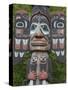 Tlingit Chief Johnson Totem Pole, Ketchikan, Alaska, United States of America, North America-Richard Maschmeyer-Stretched Canvas