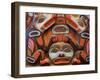 Tlingit Housepost in Sitka National Historical Park, Sitka, Baranof Island, Southeast Alaska, USA-Richard Cummins-Framed Photographic Print