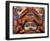 Tlingit Housepost in Sitka National Historical Park, Sitka, Baranof Island, Southeast Alaska, USA-Richard Cummins-Framed Photographic Print