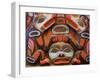 Tlingit Housepost in Sitka National Historical Park, Sitka, Baranof Island, Southeast Alaska, USA-Richard Cummins-Framed Photographic Print