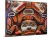 Tlingit Housepost in Sitka National Historical Park, Sitka, Baranof Island, Southeast Alaska, USA-Richard Cummins-Mounted Photographic Print