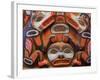 Tlingit Housepost in Sitka National Historical Park, Sitka, Baranof Island, Southeast Alaska, USA-Richard Cummins-Framed Photographic Print