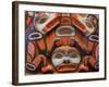 Tlingit Housepost in Sitka National Historical Park, Sitka, Baranof Island, Southeast Alaska, USA-Richard Cummins-Framed Photographic Print