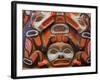 Tlingit Housepost in Sitka National Historical Park, Sitka, Baranof Island, Southeast Alaska, USA-Richard Cummins-Framed Photographic Print