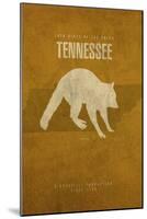 TN State Minimalist Posters-Red Atlas Designs-Mounted Giclee Print