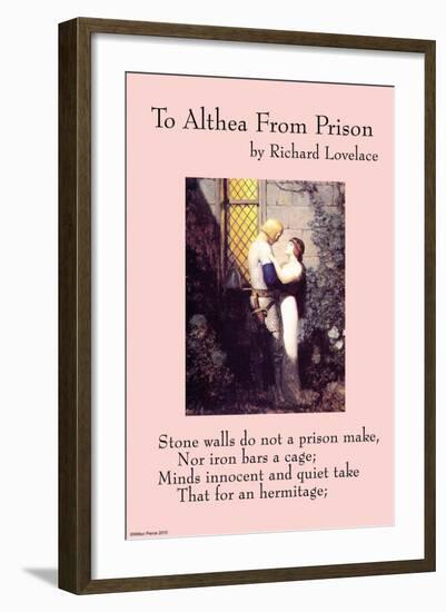 To Althea From Prison-null-Framed Art Print