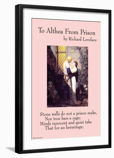 To Althea From Prison-null-Framed Art Print