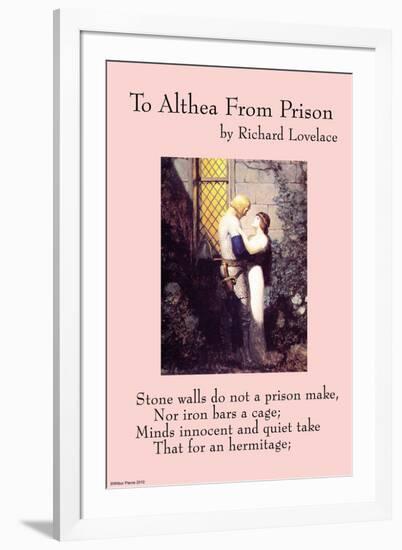 To Althea From Prison-null-Framed Art Print