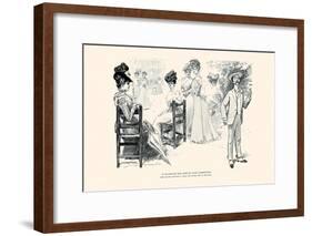 To Bachelors Who Wish To Avoid Competition-Charles Dana Gibson-Framed Art Print