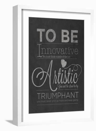 To Be Innovative-null-Framed Art Print