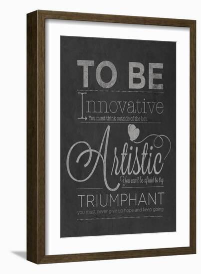 To Be Innovative-null-Framed Premium Giclee Print