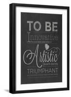 To Be Innovative-null-Framed Premium Giclee Print