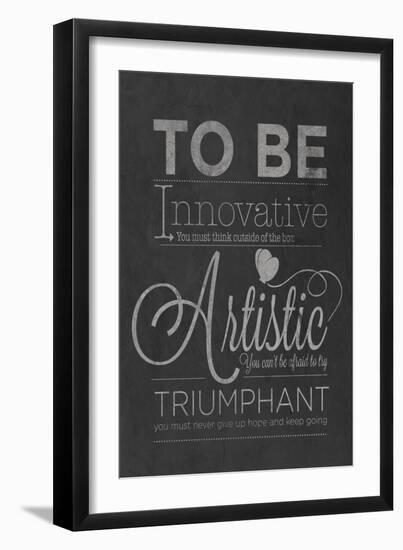 To Be Innovative-null-Framed Premium Giclee Print